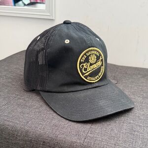 Element Black Cap with Gold Logo